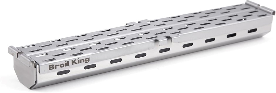 BROIL KING 60181, Smoker Box Pellet Stainless Steel, Silver. NB: Damaged bo