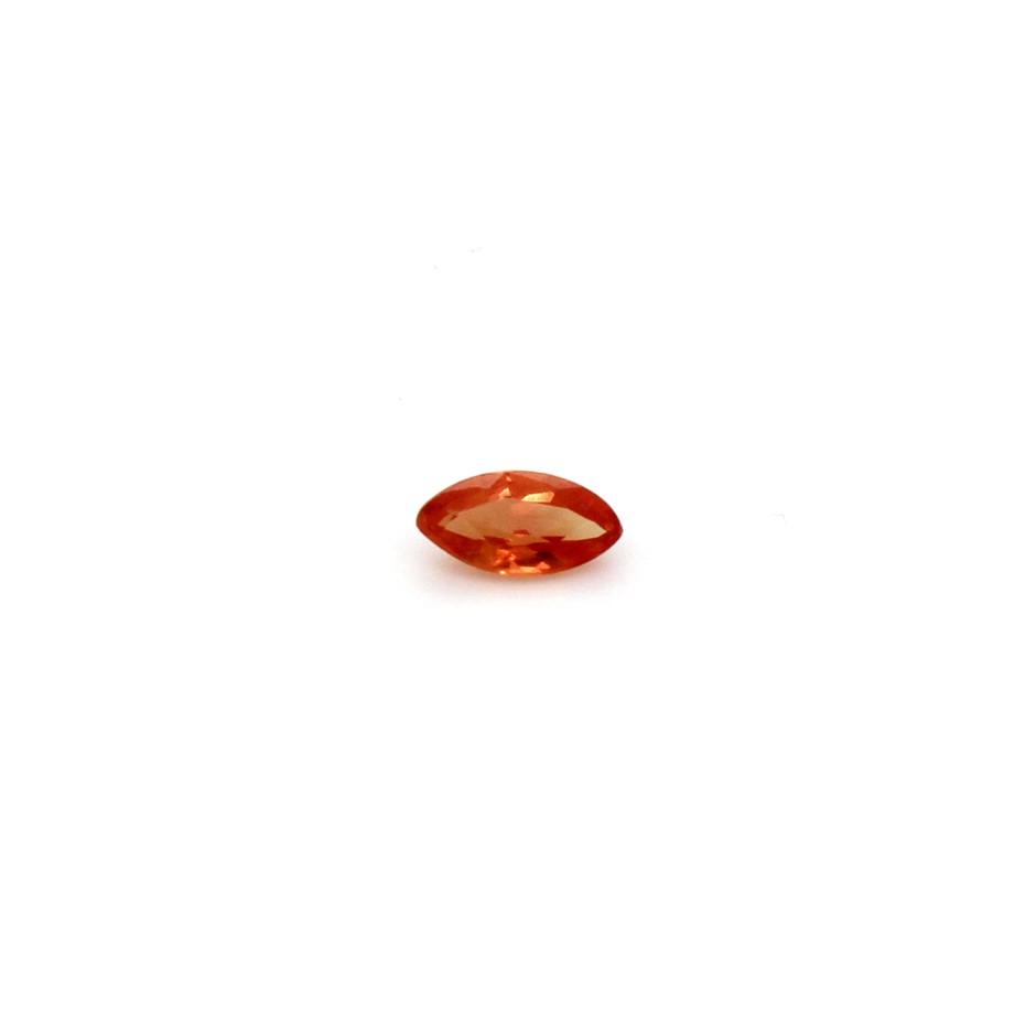 One Orange Sapphire Gemstone