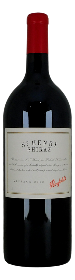 Penfolds St Henri Shiraz 2002 (1x 1.5L), SA.