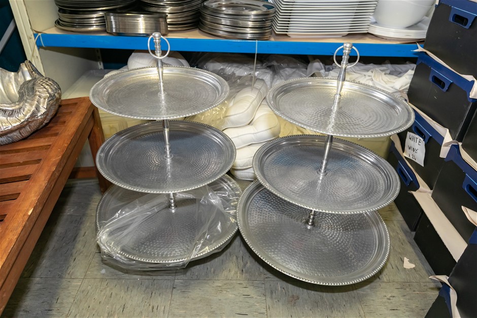 Three Teir Serving Platers x2