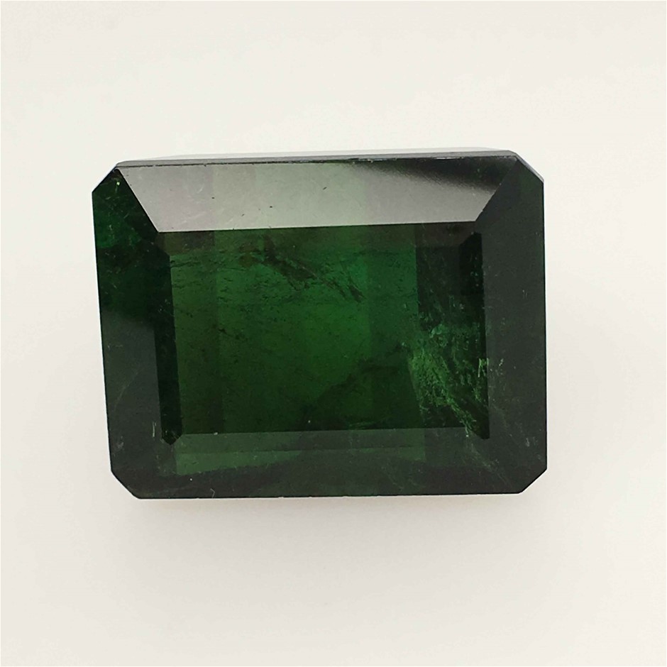 50.94ct One Stone Loose Natural Green Tourmaline Octagone With AIG Cert.
