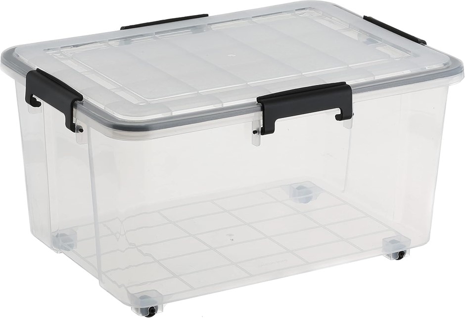 Seymours 30L Super Seal Storage Box with Wheels – Stackable Container with