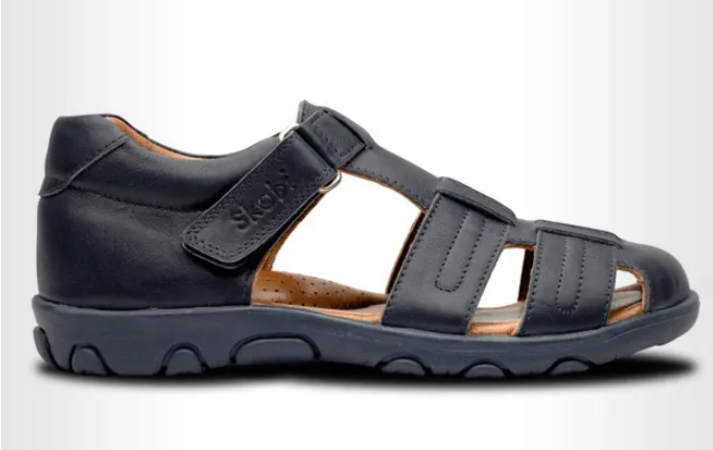 SKOBI Kids School Shoe Fisher II Navy, Size 27