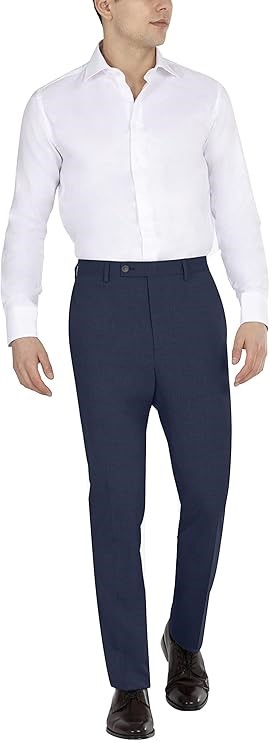 DKNY Men's Modern Fit High Performance Suit Separates, Dario Navy, Size 30W