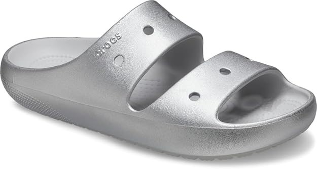 CROCS Unisex Adult Classic Sandal V2, Silver, US M11W13