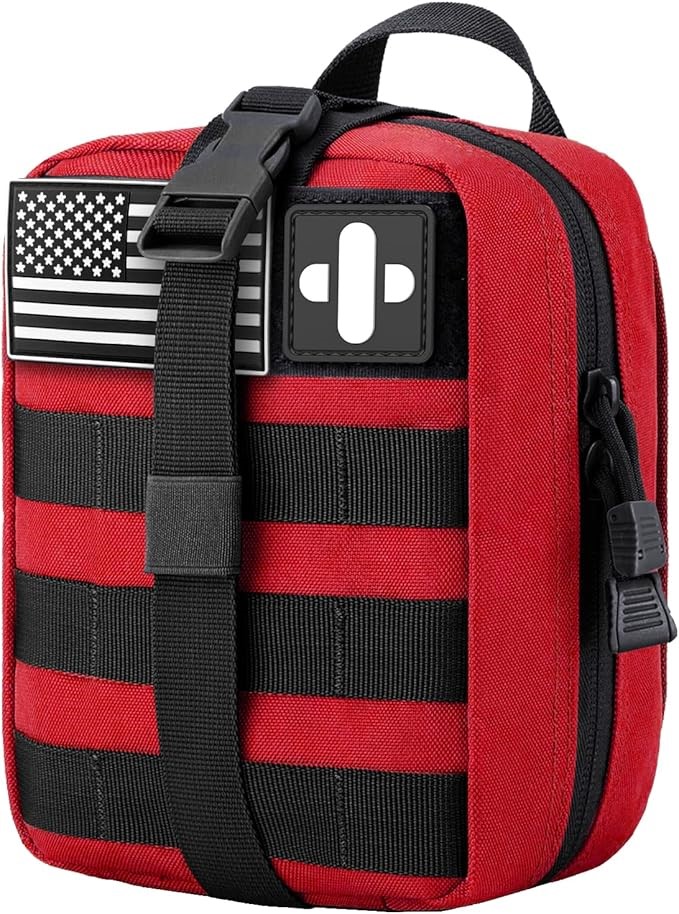 MEQI Medical MOLLE Tactical Pouch, EMT First Aid IFAK Rip-Away Utility Pouc