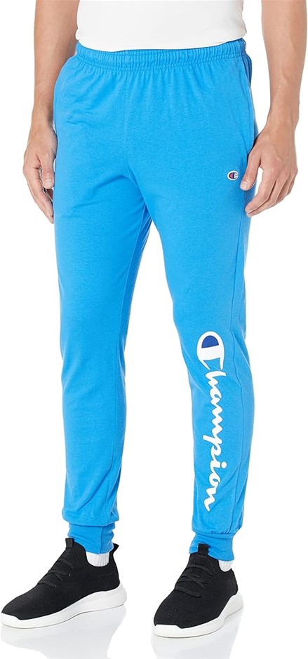 CHAMPION Mens Men's Classic Jersey Joggers Sweatpants, Colour Name: Blue Ja