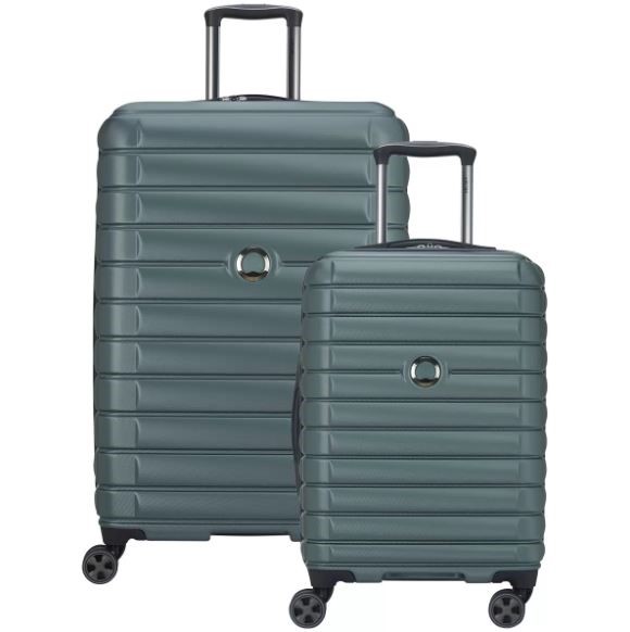 DELSEY Paris 2pc Hardside Luggage Set, Green, Carry-on: 50.8cm, Checked: 68