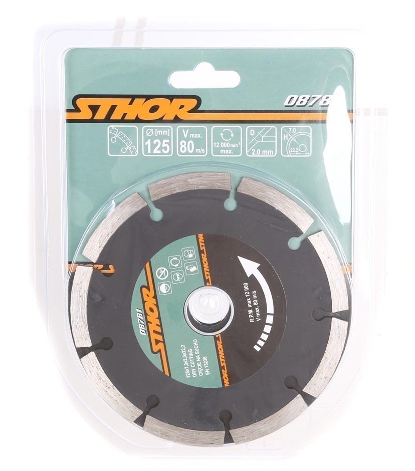 5 x STHOR Dry Cutting Discs, 125mm.