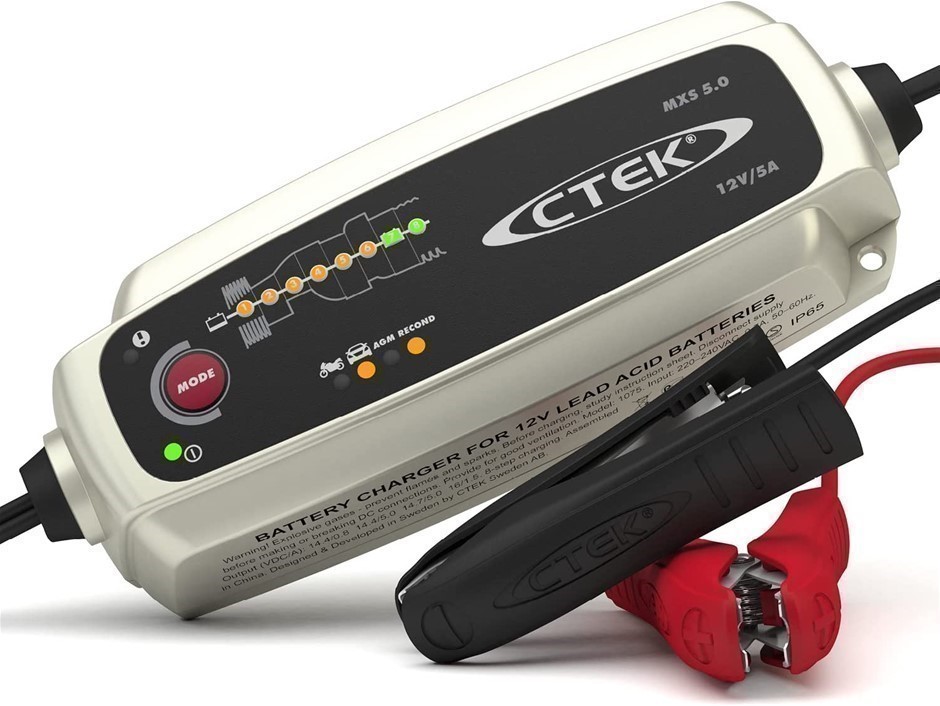 CTEK MXS 5.0, Battery Charger 12V With Built In Temperature Compensation, M