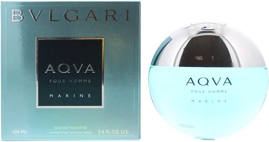 BVLGARI Men's Aqva Marine Eau De Toilette, 100mL. NB: damaged packaging. B