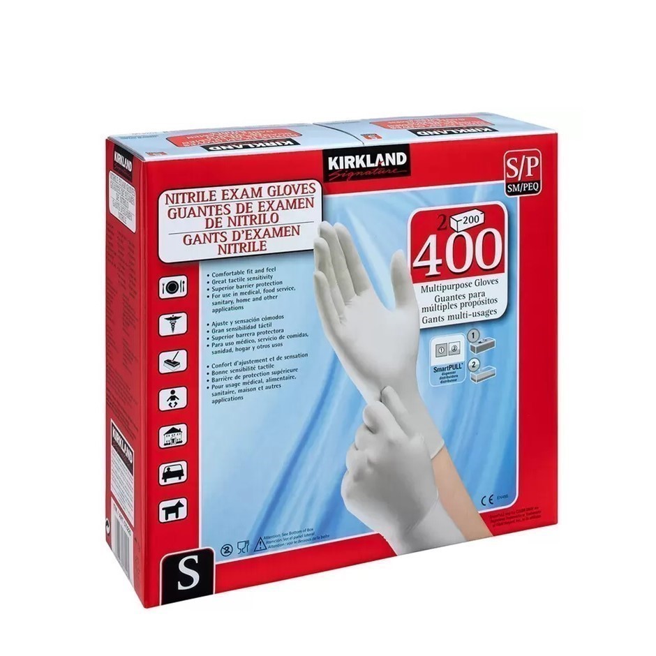 2 x SIGNATURE 200pk Nitrile Exam Gloves, Size S. NB: Damaged box.