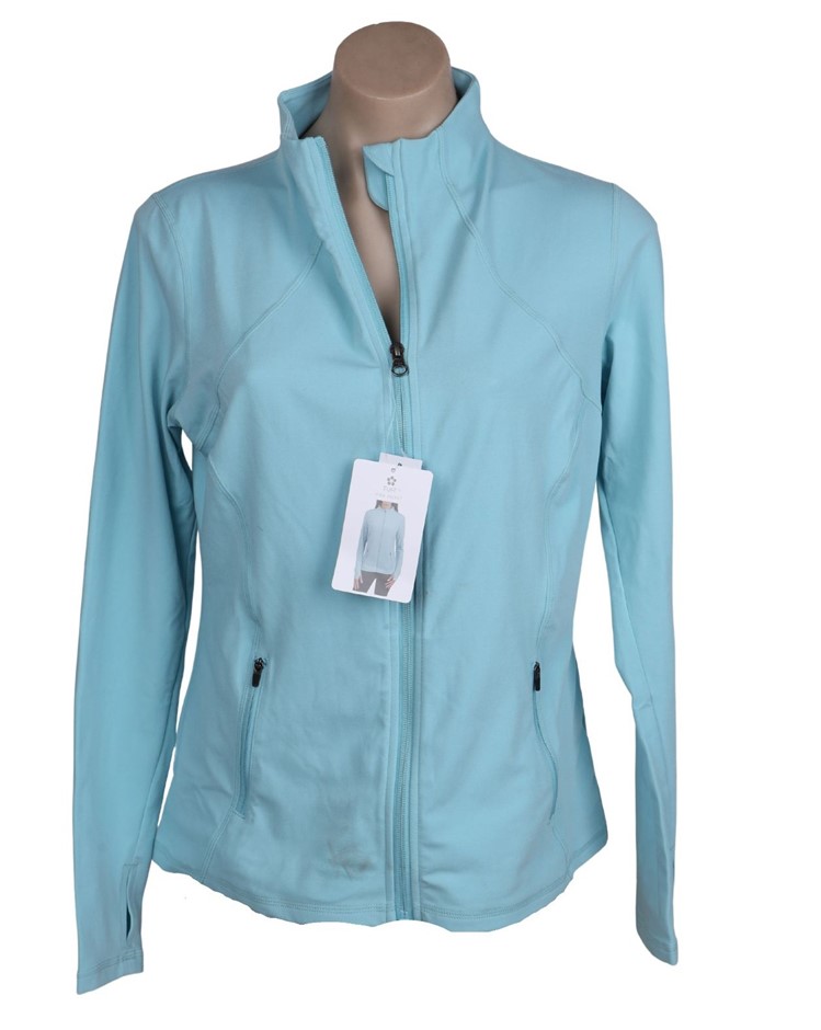 TUFF Women's Vida Athletic Jacket, Size L, Light Blue. Buyers Note - Disco