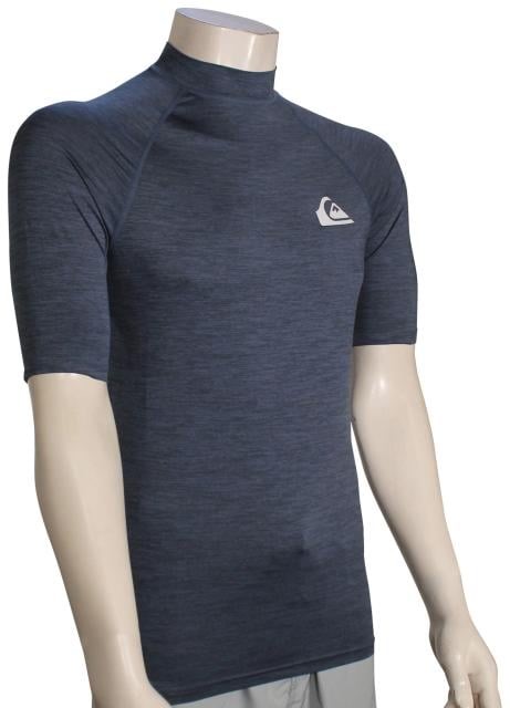 QUIKSILVER Men's UPF50 Everyday UV Rash, Size L, Vintage Indigo Heather (BY