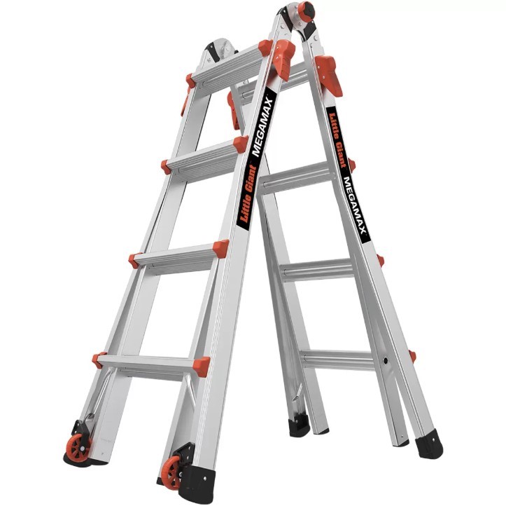 MEGAMAX Little Giant Multi-Position Ladder with Work Platform. NB: Minor us