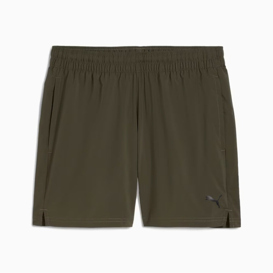 PUMA Men's Tad Essentials 5" Woven Short, Size XL, Dark Olive (70), 210628.