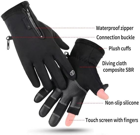 THEYANCHI Winter Touch Screen Gloves, Size M, Black. Buyers Note - Discoun