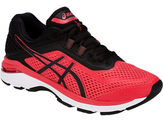 ASICS Men's GT-2000 6 Shoes, Size US9.5 / EU43.5, Red Alert/Black (600), T8