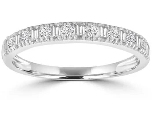 9K WHITE GOLD 0.20CT HI I1 DIAMOND RING