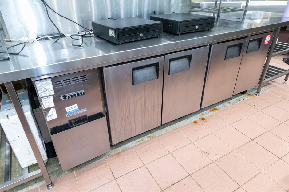 Everest B240C-4RRRS-E Door Under Bench Refrigerator (Commercial)