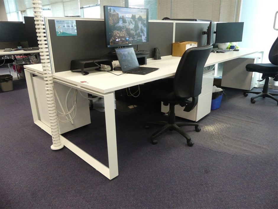 Office 4 Station Work Centre (Double Sided)