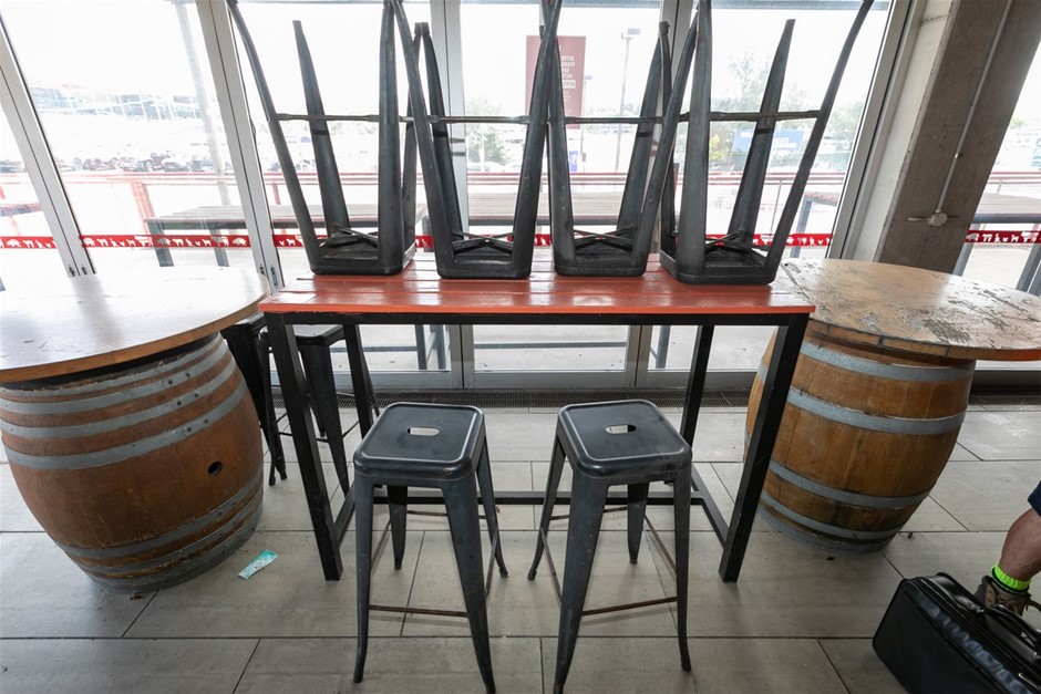 Bar Table And Stools (Qty 3)