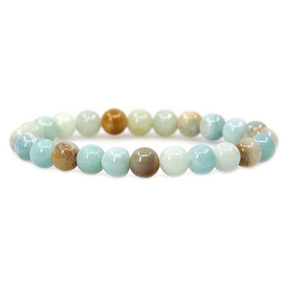 8mm Gorgeous Amazonite Gemstones Beaded Bracelet