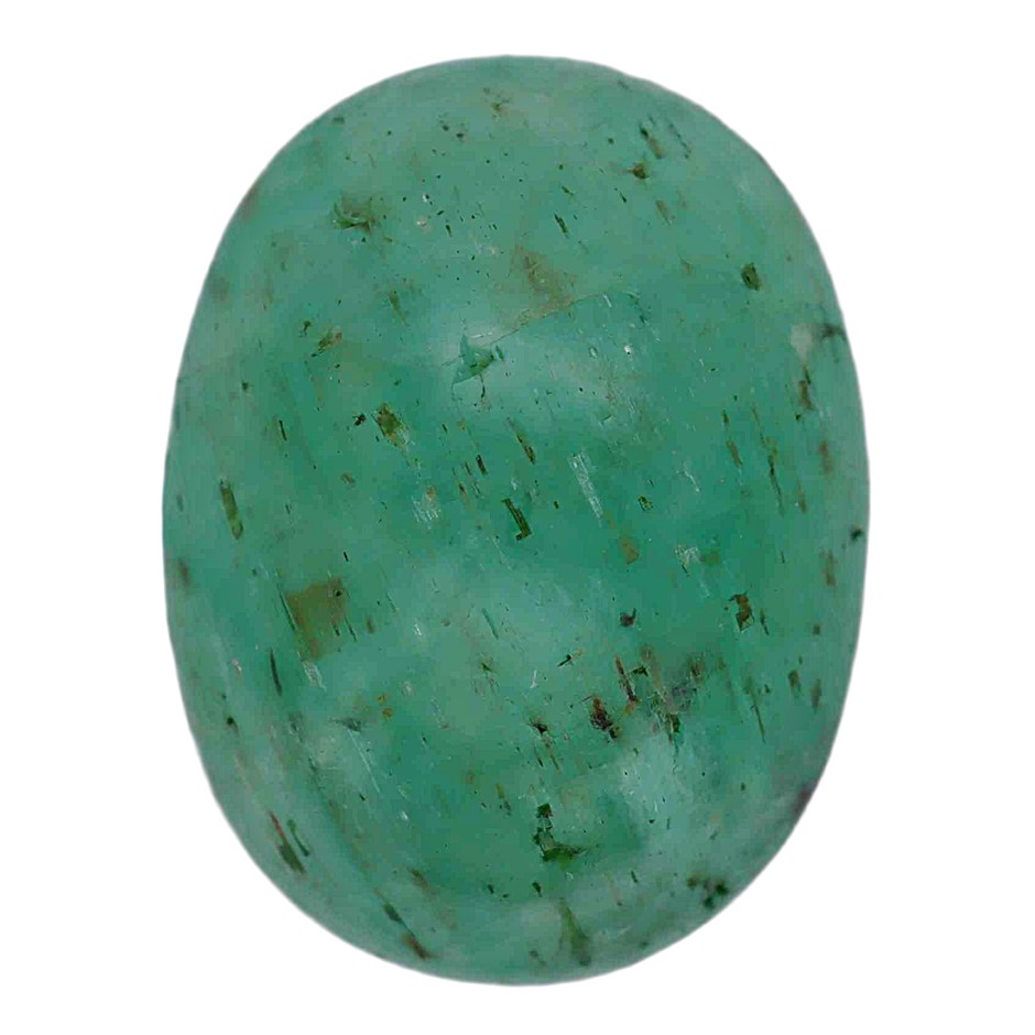 8.56 Carats Cabochon Green Emerald