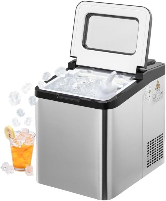 KOGAN 25kg Ice Cube Maker (Stainless Steel) - KA25CICEMKA