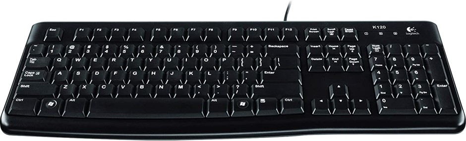 4 x Logitech 920-002478 Keyboard K120, Black. Buyers Note - Discount Freig