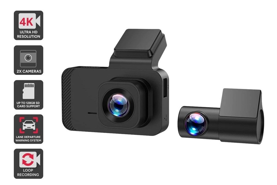 Kogan 4K Dual Dash Camera with ADAS & GPS (Front & Rear). Buyers Note - Di