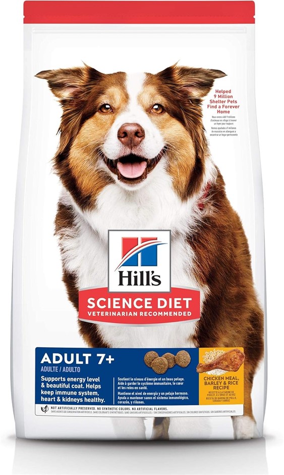 HILL'S SCIENCE DIET Senior Adult 7+, Chicken Meal, Barley & Brown Rice Reci
