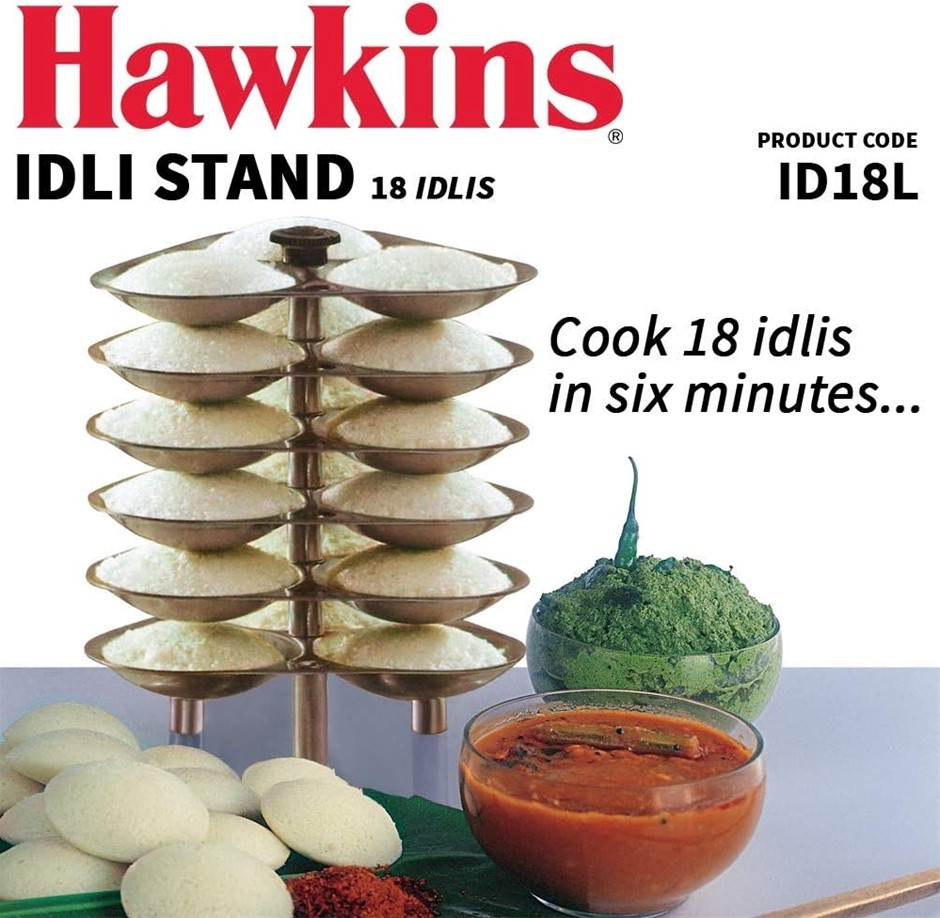 HAWKINS 18 Idli Set for 6.5 Litre Pressure Cooker. NB: Damaged Packaging