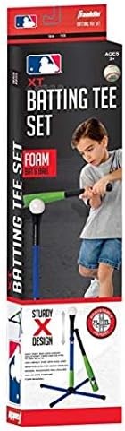 FRANKLIN SPORTS MLB 30" Pro Style Plastic Bat & Ball, Assorted Colors.