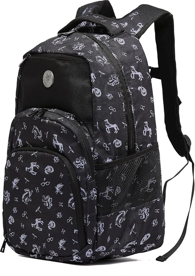 WARNER BROTHERS Harry Potter Backpack, Black, 28 x 20 x 45cm.