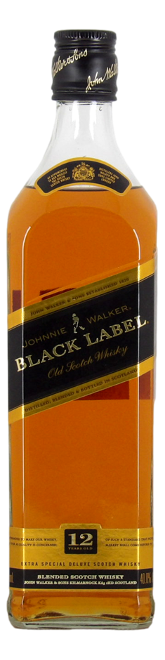 Johnnie Walker Black Label Blended Scotch Whisky (1x 700mL), Scotland.
