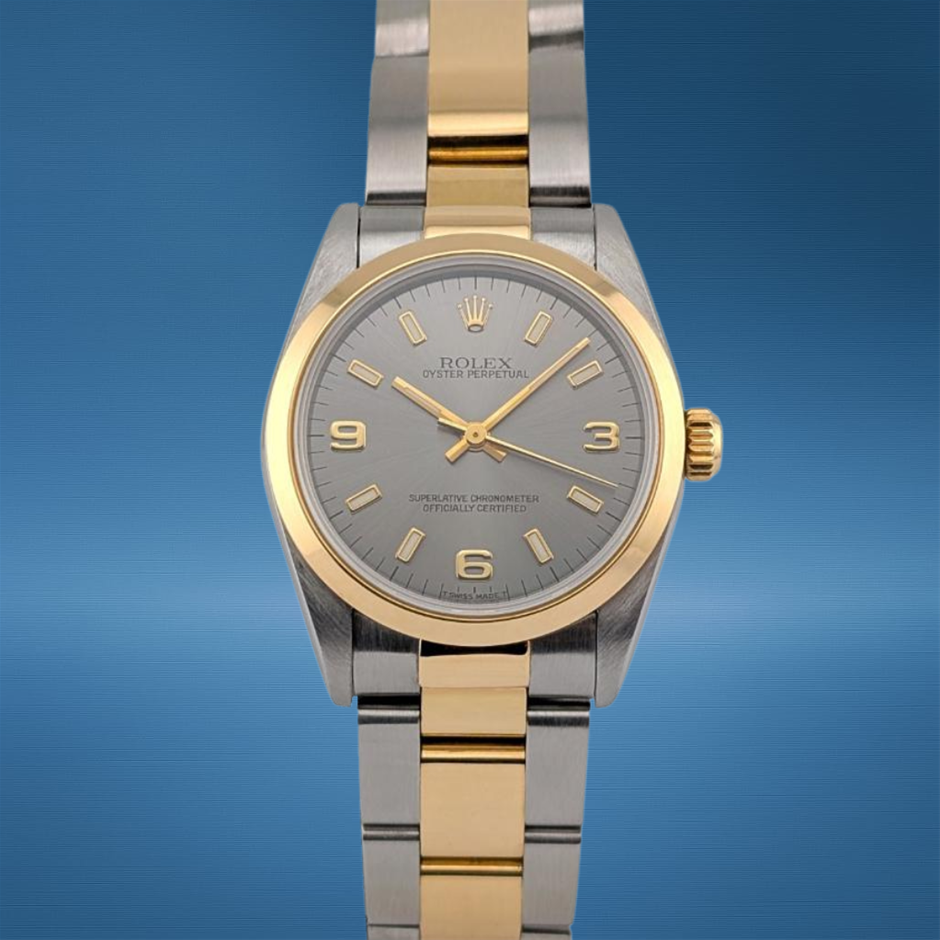 Rolex 67483 Oyster Perpetual 31 Two-Tone 31mm 1997 BxO