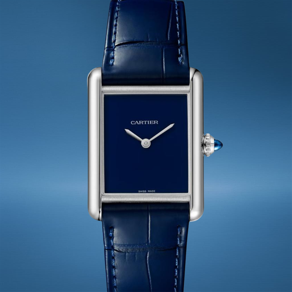Cartier WSTA0114 Tank Must de Cartier Blue 25.5mm 2025 BxP