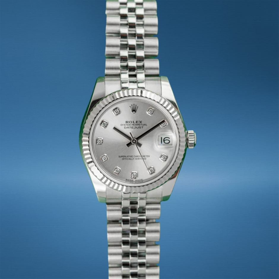 Rolex Datejust 31 Silver Diamond Dial 178274 Stainless Steel 2018 Model BxP