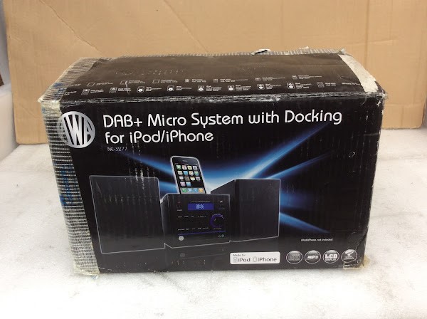 AWA DAB+ Micro System with Docking for iPod/iPhone New w/box