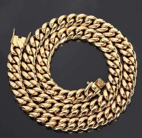 18k Italy Stamped Yellow Gold Filled Chain-Quality Guarantee-60cm