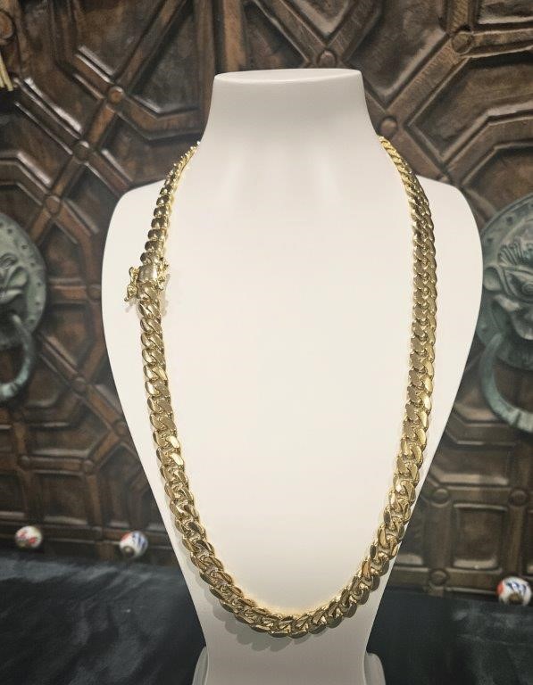 18k Italy Stamped Yellow Gold Filled Chain-Quality Guarantee-60cm