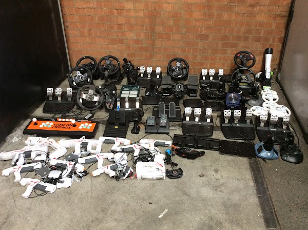 Mix Brand and Model Racing Wheels/Pedals/Laser Tag Gun System