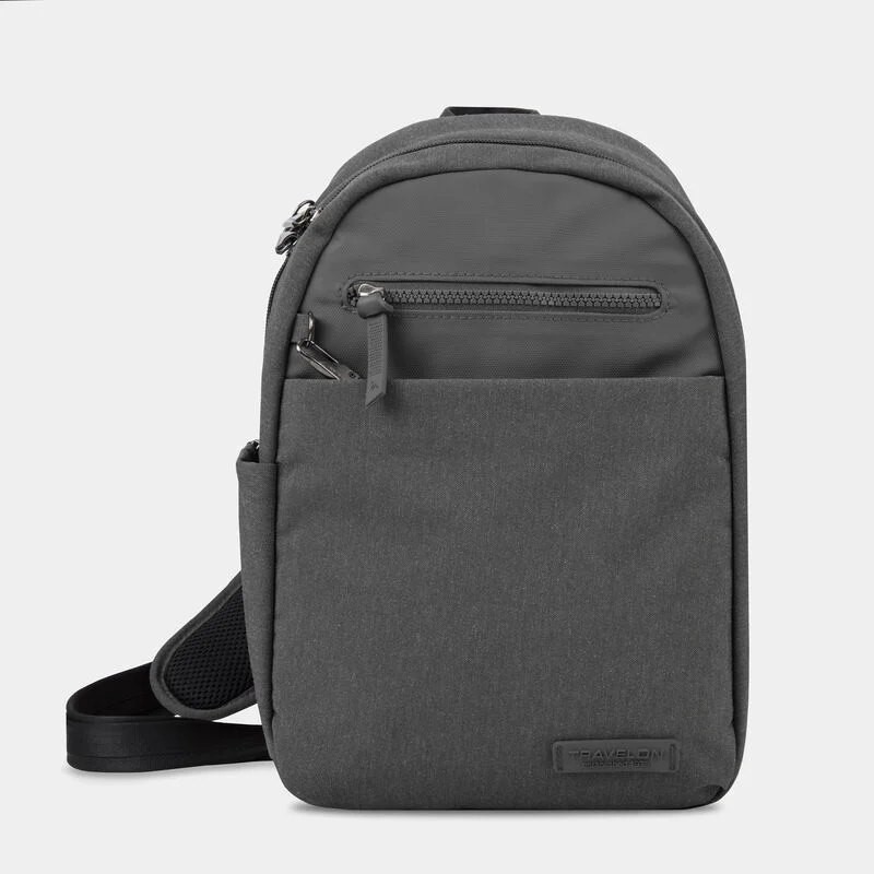 TRAVELON Anti-Theft Metro Sling Backpack, Heather Grey