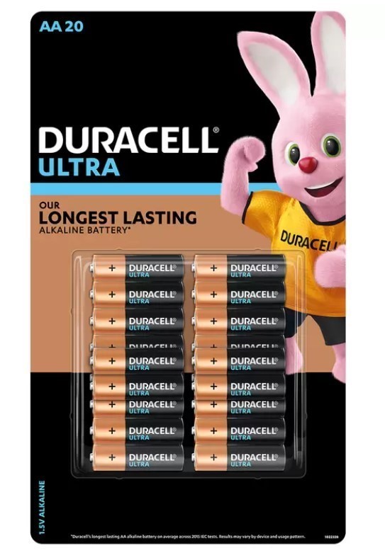 Duracell Ultra AA Batteries 20 Pack