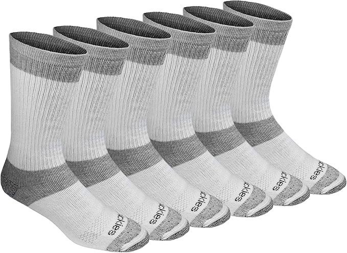 DICKIES Men's Dri-tech Moisture Control Max Full Cushion Crew Socks, 3.0 Fu