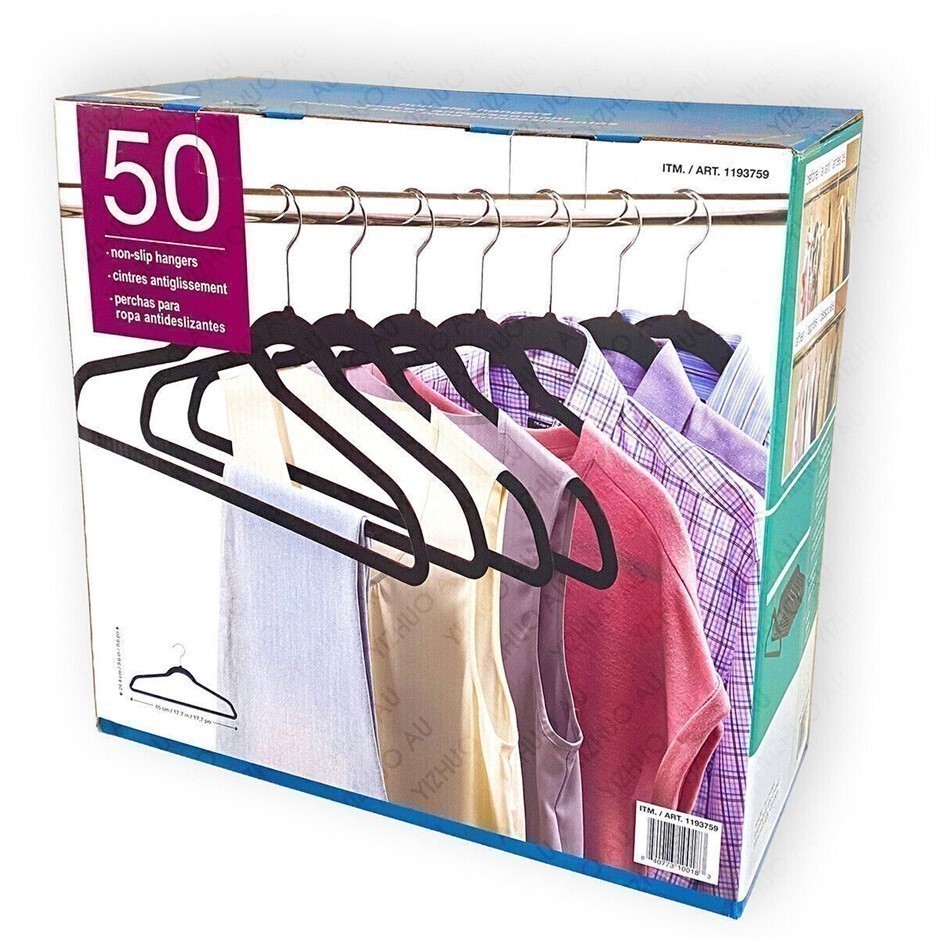 SIGNATURE 50 Pack Velvet Non-Slip Hangers