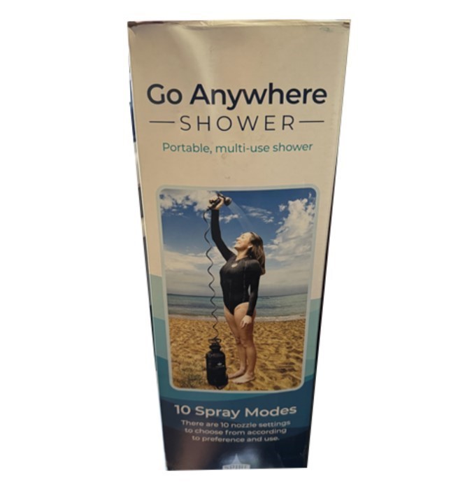 SPIRE Go Anywhere Portable Multi-Use Shower With 10 Spray Modes. N.B: Condi