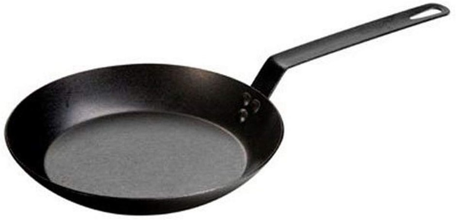 Lodge CRS10 Pre-Seasoned Carbon Steel Skillet 10" Black. NB: Minor chipped.
