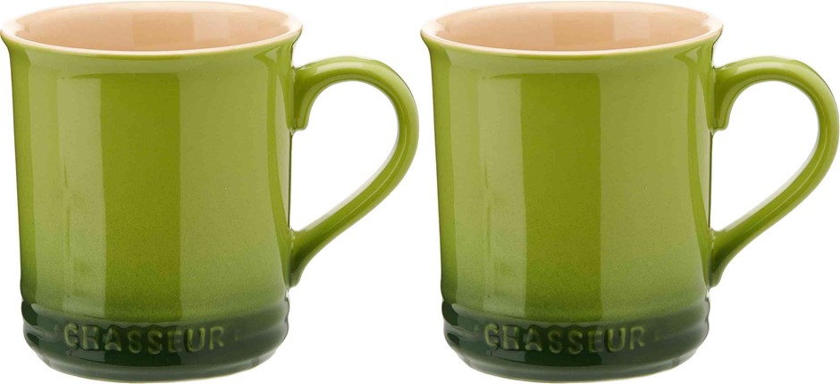 2 x CHASSEUR La Cuisson Mug, 350 ml Capacity, Apple